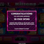 4 Free Spins Bonus Splash Screen