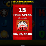6 Boosted Buffalo Spins Bonus Splash Screen